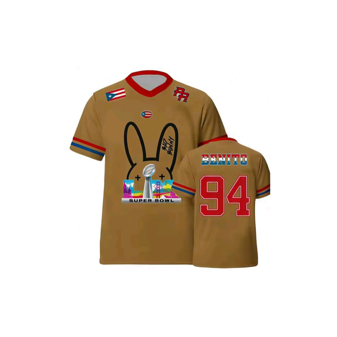 Camiseta Edición Limitada – ¡Fútbol Americano y Show en un Diseño Único! 🐰🏈