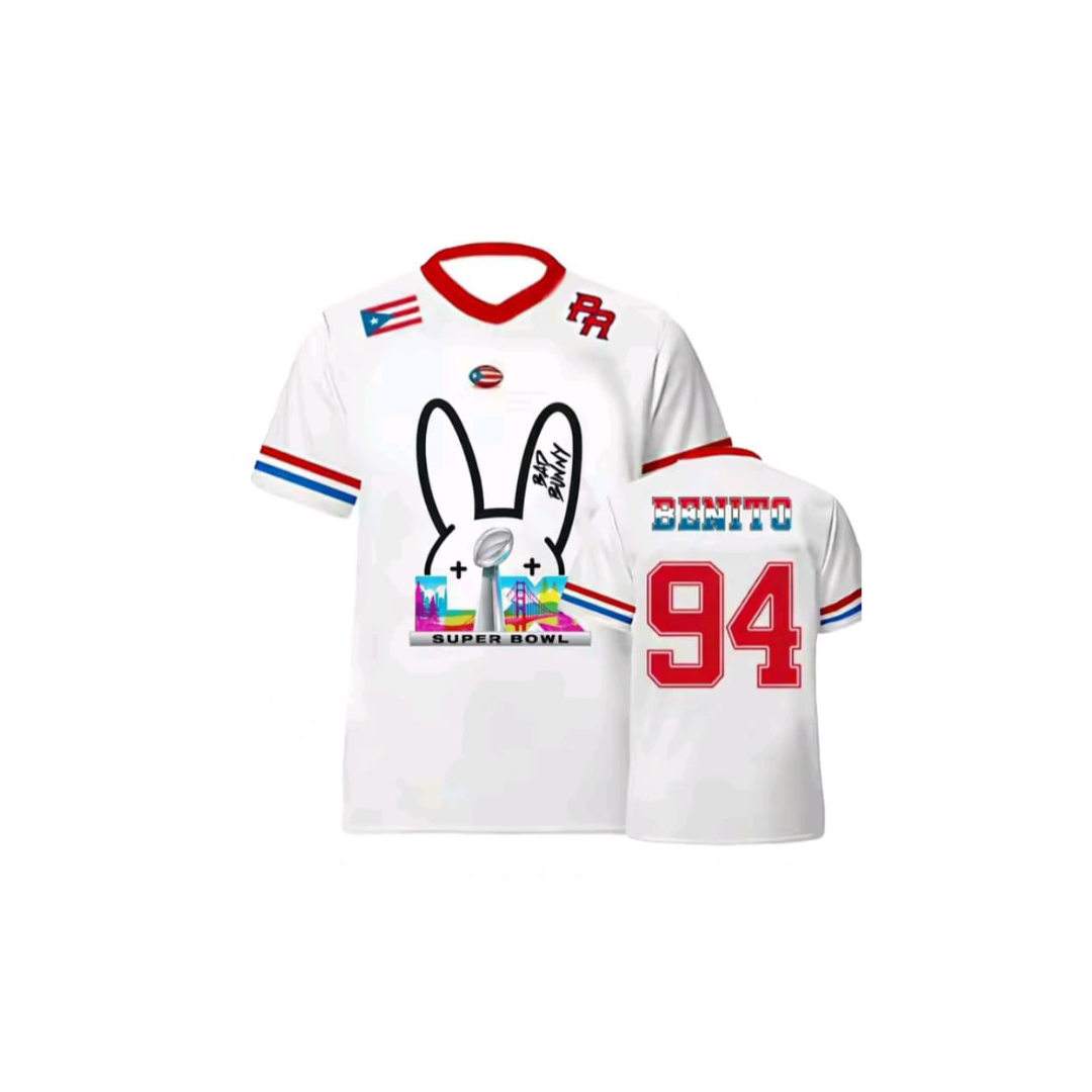 Camiseta Edición Limitada – ¡Fútbol Americano y Show en un Diseño Único! 🐰🏈