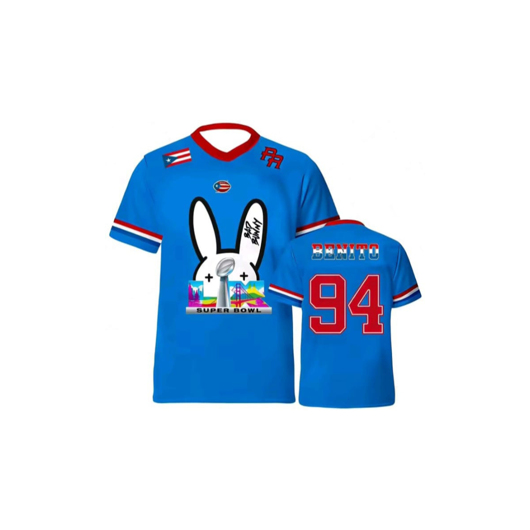 Camiseta Edición Limitada – ¡Fútbol Americano y Show en un Diseño Único! 🐰🏈