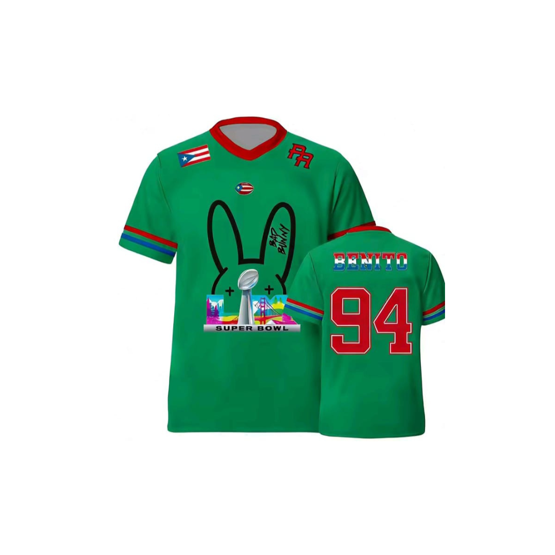 Camiseta Edición Limitada – ¡Fútbol Americano y Show en un Diseño Único! 🐰🏈